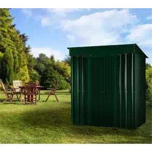 5 x 3 Pent Metal Garden Shed - Heritage Green (5ft x 3ft / 5' x 3' / 1.5m x 1.0m)