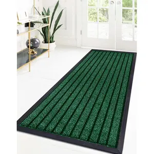 Non-Slip Indoor Outdoor Door Mat Green / Rectangle 80 x 150 cm