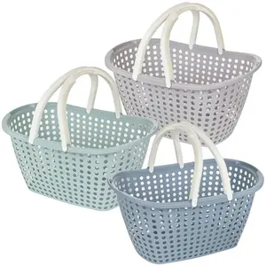 Laundry Basket with Handles - Blue