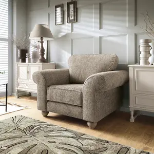 Ingrid Collection Armchair in Taupe