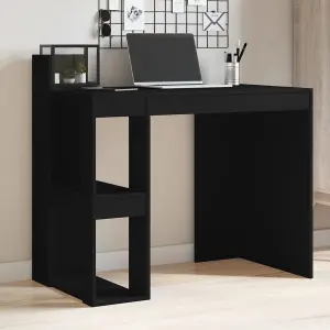 Berkfield Office Desk Black 103.5x56.5x94 cm Engineered Wood