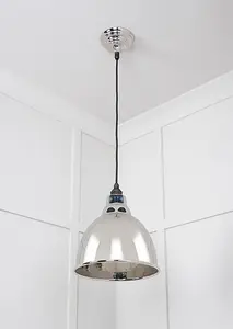 Hammered Nickel Brindley Pendant