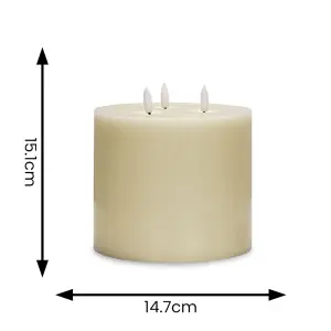 ValueLights Flickering Candle Ivory Light Decoration