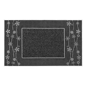  W45 x L75 cm Non-Slip Outdoor Door Mat Silver