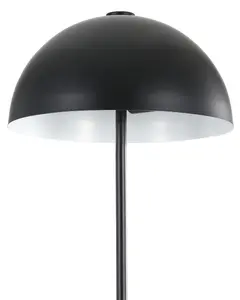 GoodHome Songor Modern Matt Black LED Floor lamp