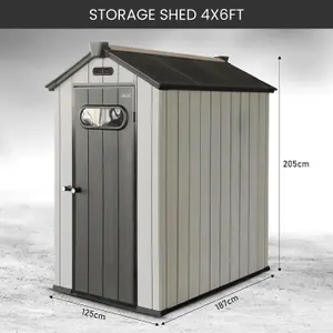 Olsen and Smith Outdoor Garden Storage Shed 4x6 FT