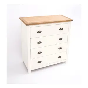 Lovere 4 Drawer Chest of Drawers Brass Cup Handle