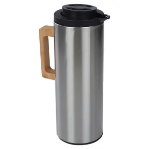 Polkton 1L Thermal Vacuum Jug Double Wall Insulated Stainless Steel Coffee Carafe