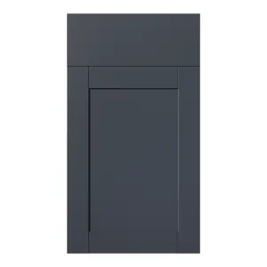 GoodHome Ashmead Matt midnight blue Shaker Drawerline Cabinet door (W)400mm (H)715mm (T)16mm