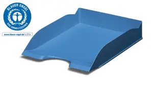 Durable ECO Recycled Plastic Stackable Letter Tray Document File - A4+ Blue