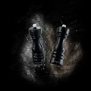 Cole & Mason London Black Gloss Salt & Pepper Mill Set 180mm