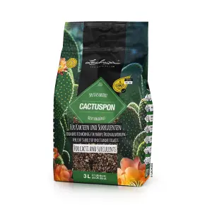 LECHUZA CACTUSPON Fine Grain Mineral Substrate for all Cacti and Succulents, 3 Liter