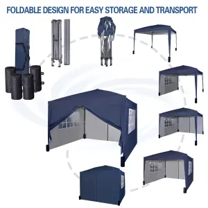 MCC Direct Gazebo 3x3 Pop up with Sides Blue