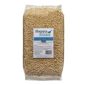 High Energy Premium Insect Suet Wild Bird Food Pellets by Happy Beaks (25.5kg)