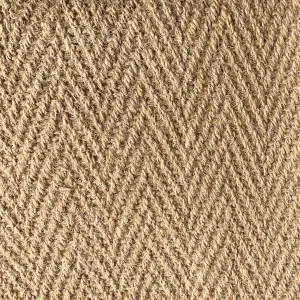 Natural Herringbone Medium Rug, (L)170cm x (W)120cm