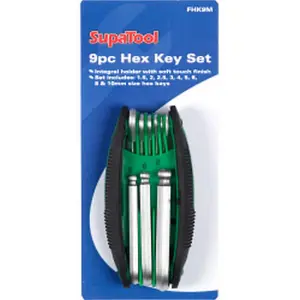 SupaTool Integral Holder Hex Key Set Green (One Size)