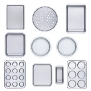 Wham Baker & Salt 10 Piece Small Family Bakeware Set Silver