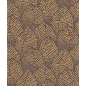 Debona Fabric Touch Vinyl Geometric Trellis Wallpaper Copper ON3005