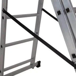 Werner 4-way Aluminium, plastic & rubber Combination Ladder