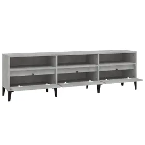 Berkfield TV Cabinet Concrete Grey 150x30x44.5 cm Engineered Wood