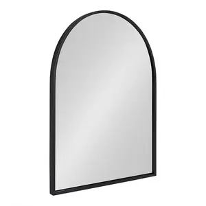 Mcfarren Metal Flat Wall Mirror Matte Black