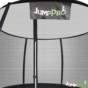 8ft JumpPRO™ Xcel Black Round Trampoline with Enclosure