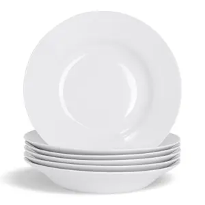 Argon Tableware - Classic Soup Bowls - 23cm - Pack of 6 - White