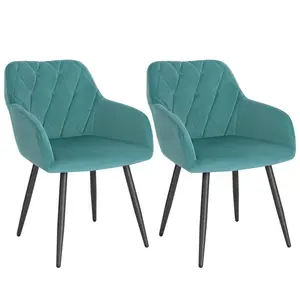 Alvion Upholstered Dining Chair (Set of 2) Turquoise