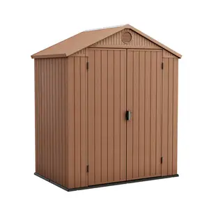 Keter Darwin 6 ft. W x 4 ft. D Double Door Apex Outdoor Garden Shed