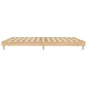 Berkfield Bed Frame Sonoma Oak 200x200 cm Engineered Wood