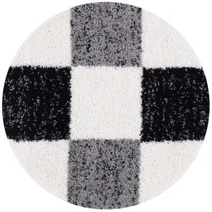 Myshaggy Collection Rugs Geometric Design  381 Grey