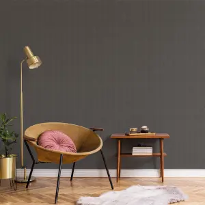 Galerie Luxe Dark Grey Moire Texture Smooth Wallpaper