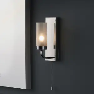 ForlÃ¬ Bathroom Wall Lamp Chrome Plate & Frosted Glass IP44