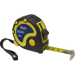 3m Durable Rubber Tape Measure with Composite Case and Belt Clip