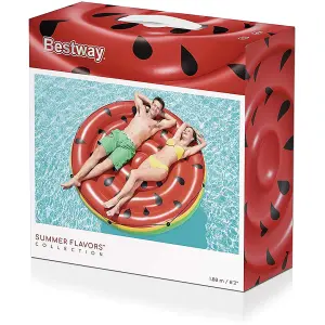 Bestway BW43140 Inflatable Watermelon Pool Float Ride on for Kids and Adults