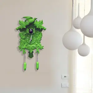 Walplus Cuckoo Wall Clock Home Décor - Green