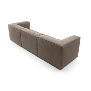 Doris Modular 4 Seater Sofa in Brown Chenille