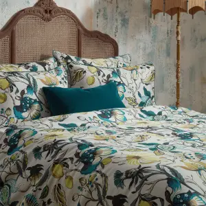 EW by Edinburgh Weavers Morton Floral Cotton Sateen Duvet Cover Set