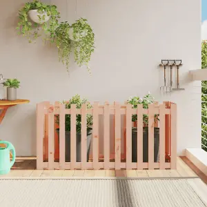 Berkfield Garden Raised Bed with Fence Design 150x50x70 cm Solid Wood Douglas