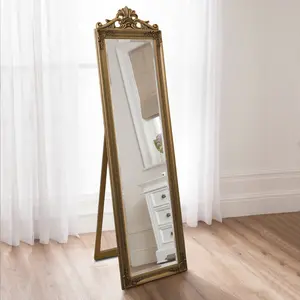 Cheval Mirror 45cm x 170cm Gold