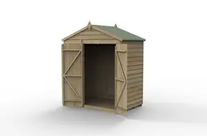 4LIFE Apex Shed 6x4 - Double Door - No Window