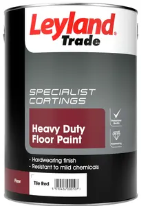 Leyland Trade Heavy Duty Floor Paint  - 5 Litre - Tile Red