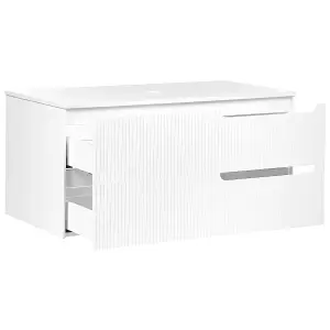 Bathroom Wall Mounted Cabinet 100 x 52 cm White QUINTELA