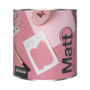 Rust-Oleum Washable Matt Wall Paint - Dusky Pink 2.5L