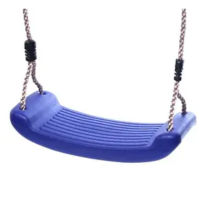 Rebo Children's Swing Seat with Adjustable Ropes - Blue