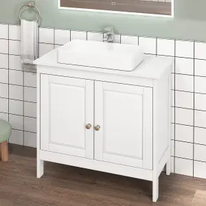 COSTWAY Bathroom Under Sink Cabinet Freestanding Vanity Cabinet without Basin