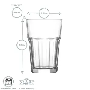 365ml Highball Glass Transparent / 6