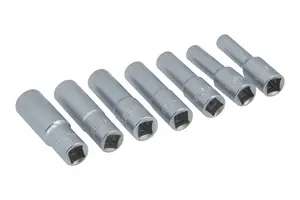 Laser 7783 7pc Magnetic Deep Socket Rail Set 3/8" Drive 7-14mm