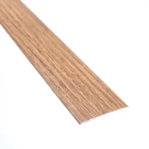 Self-adhesive wood effect aluminium door floor bar edge trim threshold profile  930mm x 35mm a08 elm