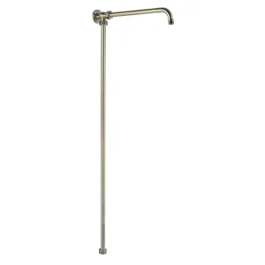 ENKI Downton Antique Brass Traditional Rigid Solid Brass Shower Riser Rail G10